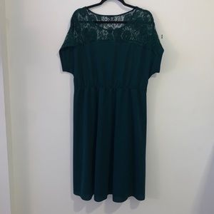 1XL hunter green dress